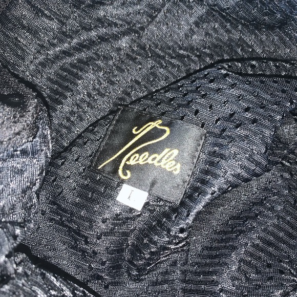 Needles Pants Mens Large Track Black Green Lines Japan Nepenthes Stripe - Picture 7 of 10